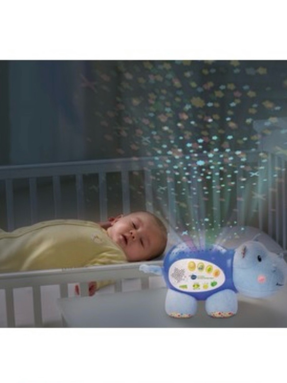 Vtech Baby Lil' Critters Soothing Starlight Hippo Projector Music Crib Toy Plush
